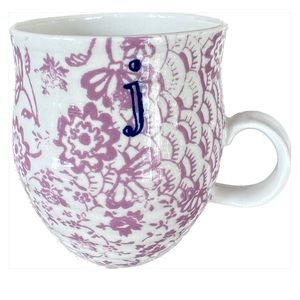 Anthropologie monogram mug - J